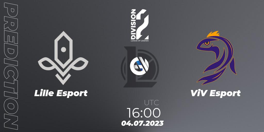 Lille Esport contre ViV Esport : prédiction de match. 04.07.2023 at 16:00. LoL, LFL Division 2 Summer 2023 - Group Stage