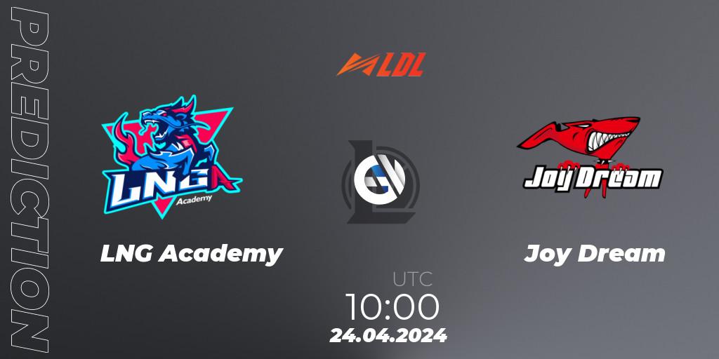 LNG Academy contre Joy Dream : prédiction de match. 24.04.24. LoL, LDL 2024 - Stage 2