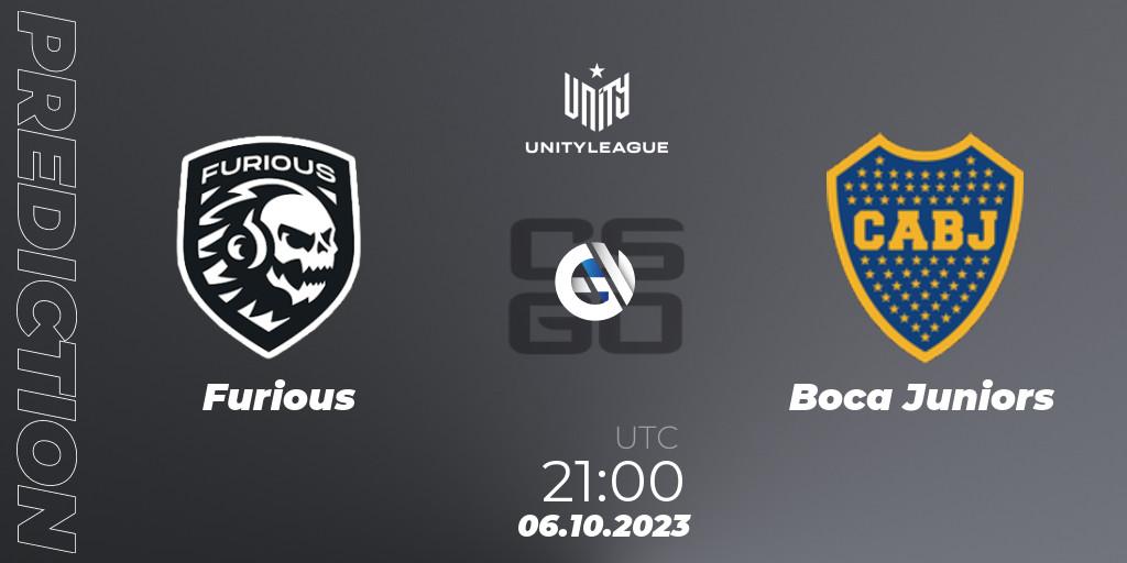 Furious contre Boca Juniors : prédiction de match. 06.10.23. CS2 (CS:GO), LVP Unity League Argentina 2023