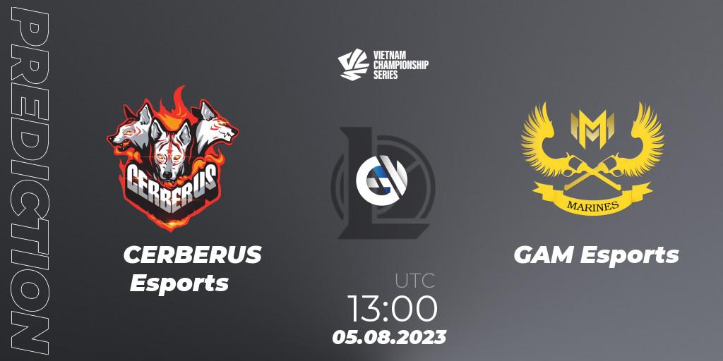CERBERUS Esports contre GAM Esports : prédiction de match. 05.08.2023 at 13:00. LoL, VCS Dusk 2023