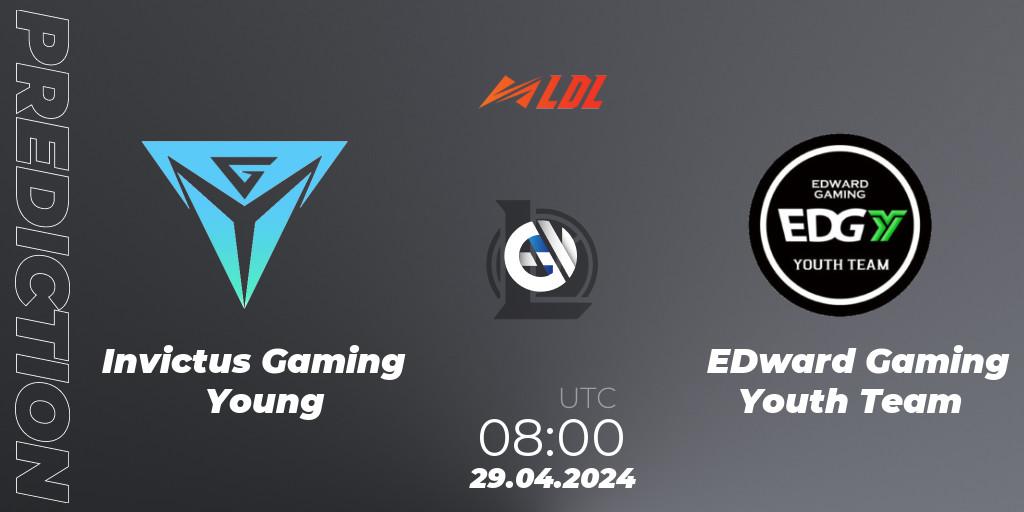 Invictus Gaming Young contre EDward Gaming Youth Team : prédiction de match. 29.04.24. LoL, LDL 2024 - Stage 2