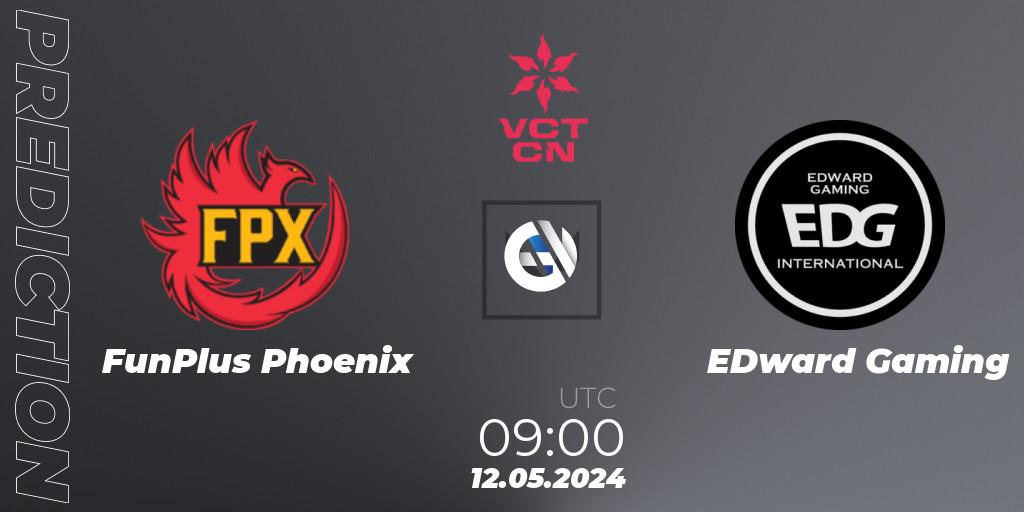 FunPlus Phoenix contre EDward Gaming : prédiction de match. 12.05.2024 at 09:00. VALORANT, VCT 2024: China Stage 1