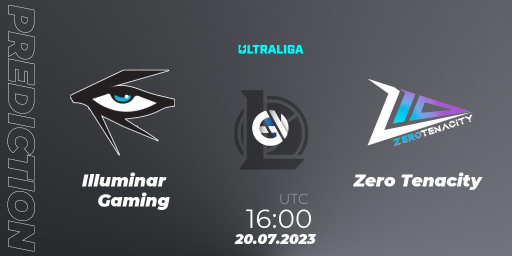 Illuminar Gaming contre Zero Tenacity : prédiction de match. 20.07.2023 at 16:00. LoL, Ultraliga Season 10 2023 Regular Season