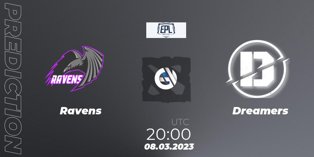 Ravens contre Dreamers : prédiction de match. 08.03.23. Dota 2, European Pro League World Series America Season 4