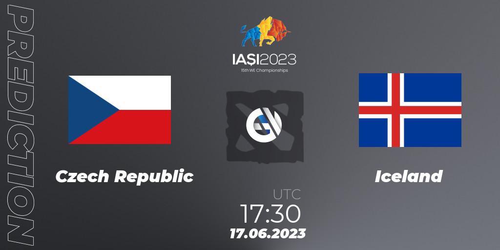 Czech Republic contre Iceland : prédiction de match. 17.06.2023 at 17:30. Dota 2, IESF Europe A Qualifier 2023