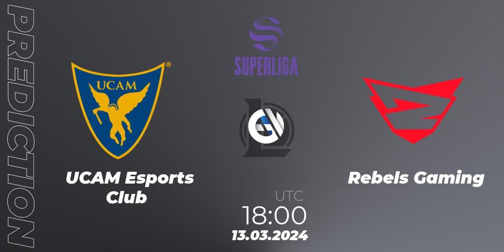 UCAM Esports Club contre Rebels Gaming : prédiction de match. 13.03.24. LoL, Superliga Spring 2024 - Group Stage
