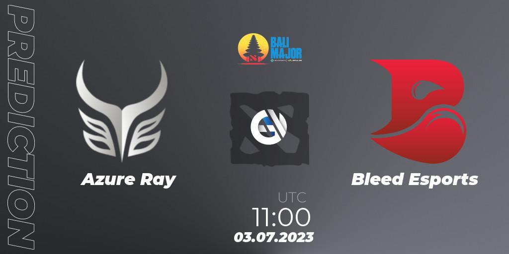 Azure Ray contre Bleed Esports : prédiction de match. 03.07.2023 at 11:00. Dota 2, Bali Major 2023 - Group Stage