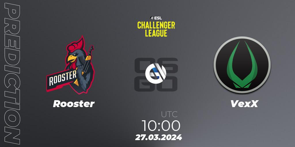 Rooster contre VexX : prédiction de match. 27.03.24. CS2 (CS:GO), ESL Challenger League Season 47: Oceania