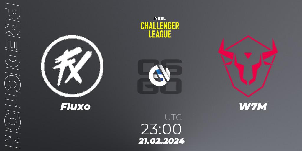 Fluxo contre W7M : prédiction de match. 21.02.2024 at 23:00. Counter-Strike (CS2), ESL Challenger League Season 47: South America