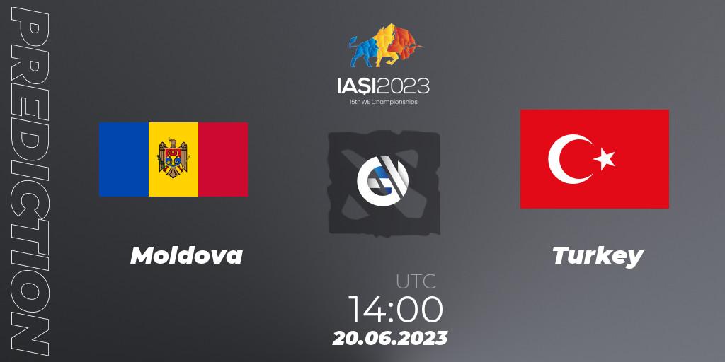 Moldova contre Turkey : prédiction de match. 20.06.2023 at 14:18. Dota 2, IESF Europe B Qualifier 2023