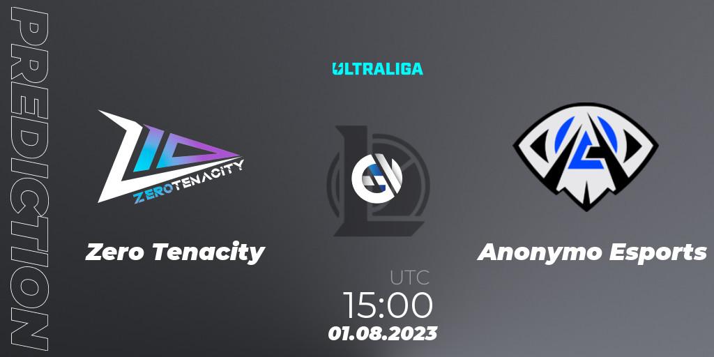 Zero Tenacity contre Anonymo Esports : prédiction de match. 01.08.2023 at 15:00. LoL, Ultraliga Season 10 - Playoffs
