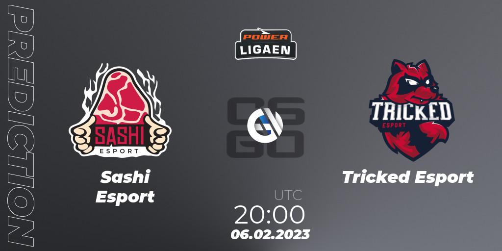  Sashi Esport contre Tricked Esport : prédiction de match. 07.02.2023 at 19:00. Counter-Strike (CS2), Dust2.dk Ligaen Season 22