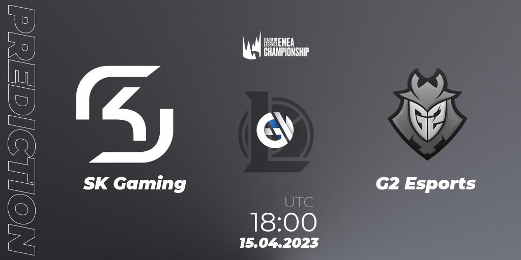 SK Gaming contre G2 Esports : prédiction de match. 15.04.23. LoL, LEC Spring 2023 - Group Stage