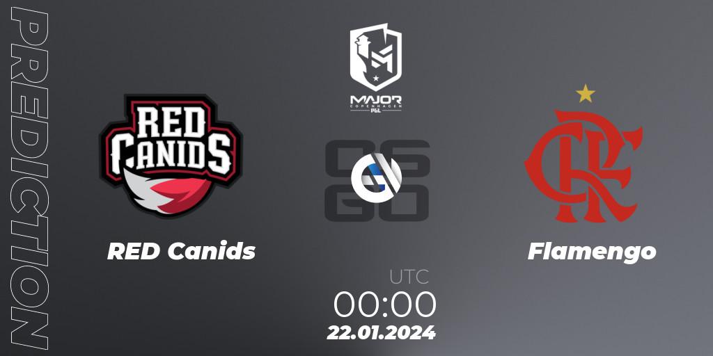 RED Canids contre Flamengo : prédiction de match. 22.01.24. CS2 (CS:GO), PGL CS2 Major Copenhagen 2024 South America RMR Closed Qualifier