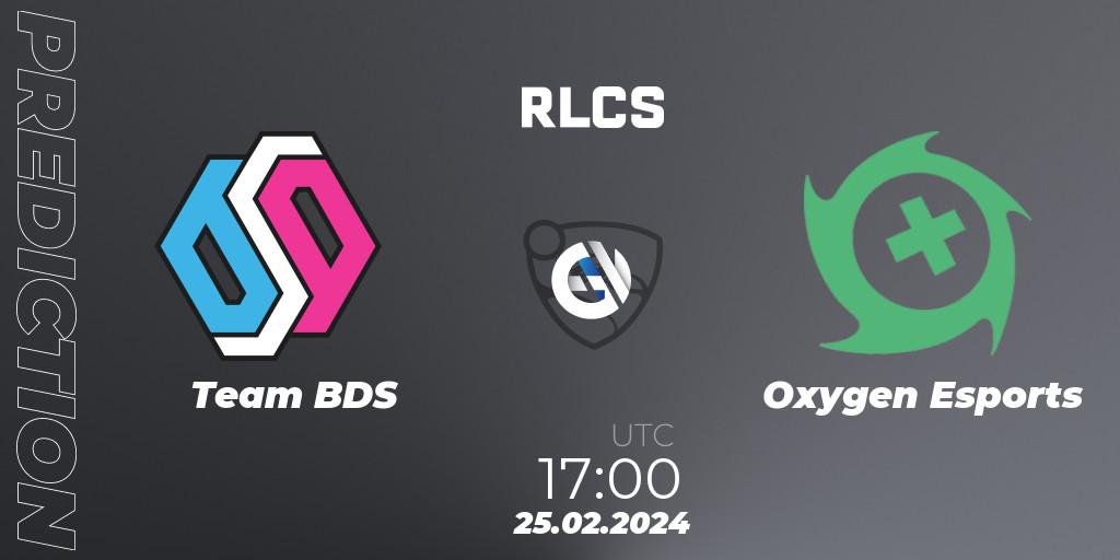Team BDS contre Oxygen Esports : prédiction de match. 25.02.2024 at 17:00. Rocket League, RLCS 2024 - Major 1: Europe Open Qualifier 2