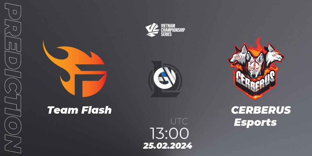Team Flash contre CERBERUS Esports : prédiction de match. 25.02.24. LoL, VCS Dawn 2024 - Group Stage