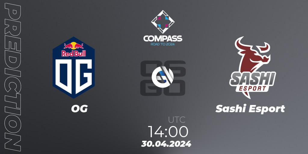OG contre Sashi Esport : prédiction de match. 30.04.2024 at 14:00. Counter-Strike (CS2), YaLLa Compass Spring 2024