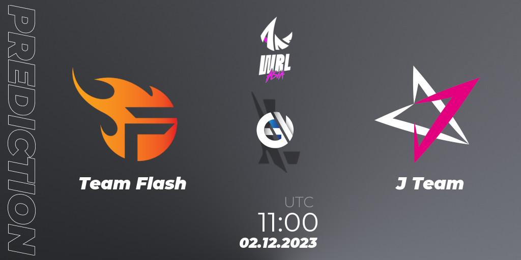 Team Flash contre J Team : prédiction de match. 02.12.2023 at 11:30. Wild Rift, WRL Asia 2023 - Season 2 - Regular Season