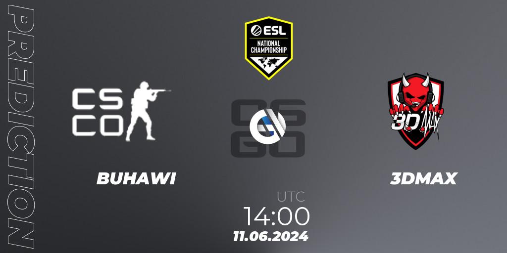 Buhawi contre 3DMAX : prédiction de match. 11.06.2024 at 14:25. Counter-Strike (CS2), ESL Pro League Season 20: European Conference