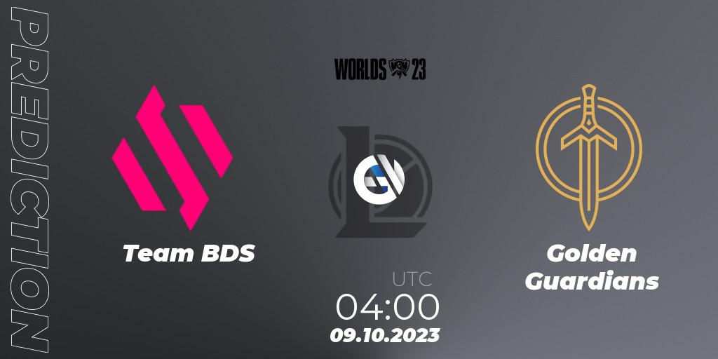 Team BDS contre Golden Guardians : prédiction de match. 09.10.23. LoL, 2023 World Championship: Worlds Qualifying Series