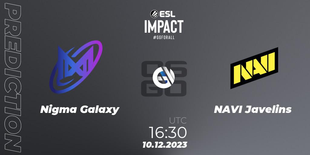 Nigma Galaxy contre NAVI Javelins : prédiction de match. 10.12.23. CS2 (CS:GO), ESL Impact League Season 4