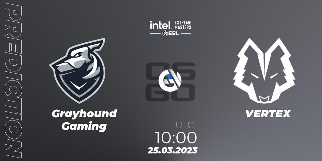 Grayhound Gaming contre VERTEX : prédiction de match. 25.03.23. CS2 (CS:GO), IEM Dallas 2023 Oceania Closed Qualifier
