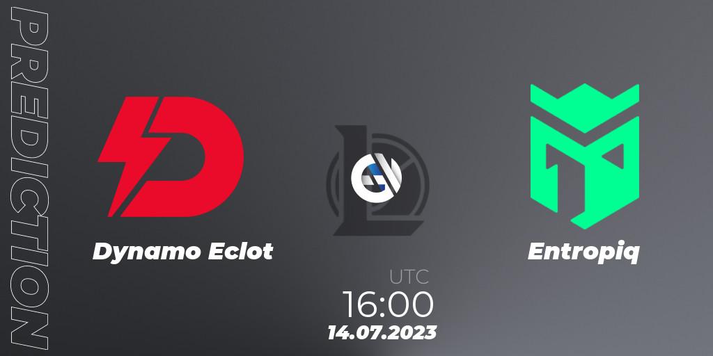 Dynamo Eclot contre Entropiq : prédiction de match. 20.06.2023 at 16:00. LoL, Hitpoint Masters Summer 2023 - Group Stage
