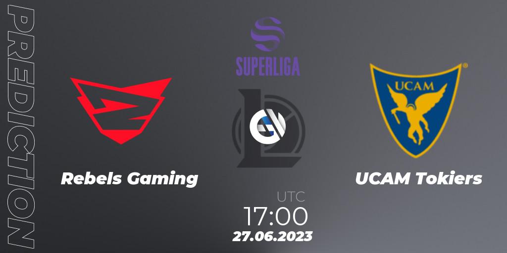 Rebels Gaming contre UCAM Esports Club : prédiction de match. 27.06.2023 at 16:00. LoL, Superliga Summer 2023 - Group Stage