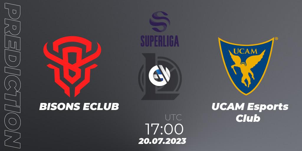 BISONS ECLUB contre UCAM Esports Club : prédiction de match. 22.06.23. LoL, Superliga Summer 2023 - Group Stage