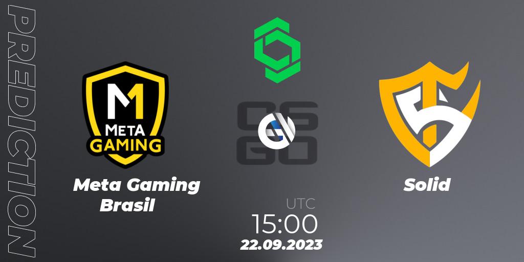 Meta Gaming Brasil contre Solid : prédiction de match. 22.09.2023 at 15:50. Counter-Strike (CS2), CCT South America Series #11