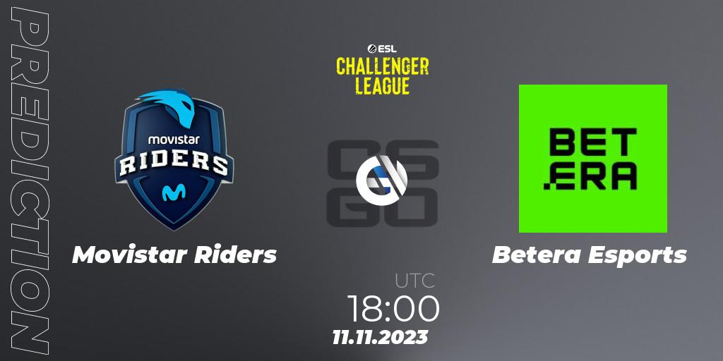 Movistar Riders contre Betera Esports : prédiction de match. 11.11.23. CS2 (CS:GO), ESL Challenger League Season 46: Europe