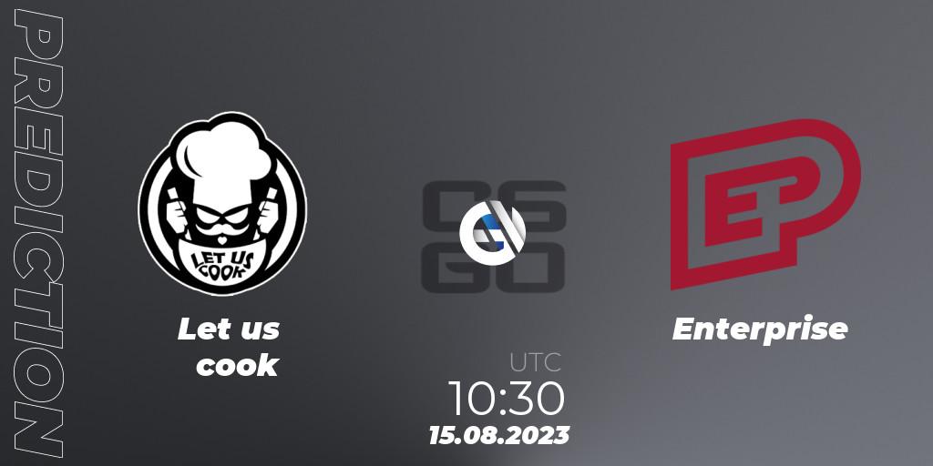 Enterprise contre Let us cook : prédiction de match. 15.08.23. CS2 (CS:GO), European Pro League Season 10: Division 2