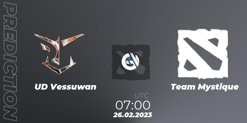 UD Vessuwan contre Team Mystique : prédiction de match. 26.02.23. Dota 2, GGWP Dragon Series 1