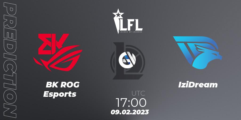 BK ROG Esports contre IziDream : prédiction de match. 09.02.23. LoL, LFL Spring 2023 - Group Stage