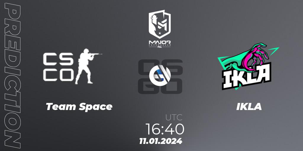 Team Space contre IKLA : prédiction de match. 11.01.24. CS2 (CS:GO), PGL CS2 Major Copenhagen 2024 Europe RMR Open Qualifier 2