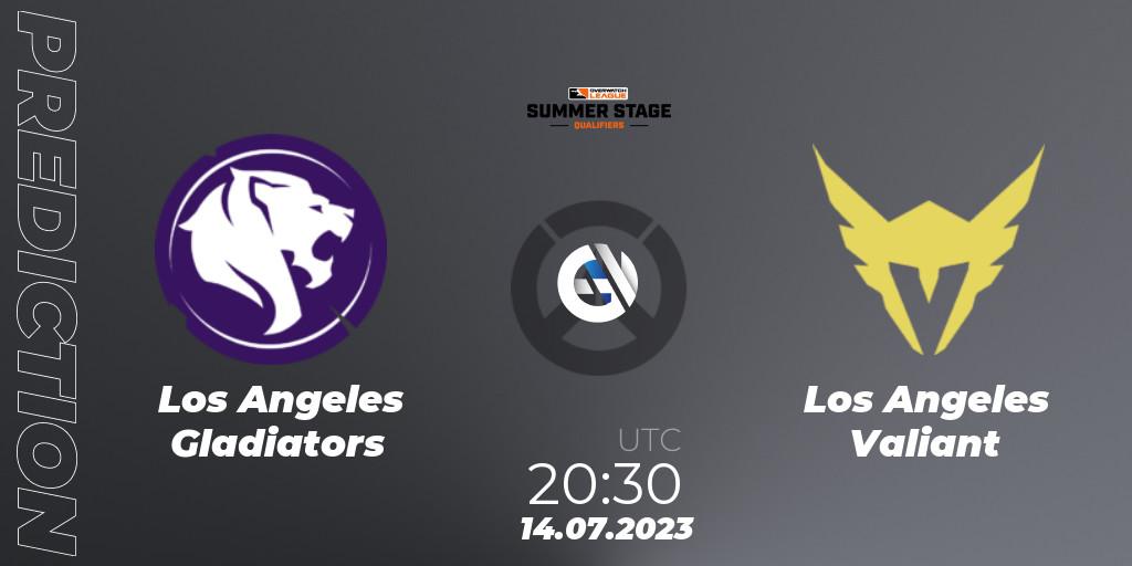 Los Angeles Gladiators contre Los Angeles Valiant : prédiction de match. 14.07.23. Overwatch, Overwatch League 2023 - Summer Stage Qualifiers