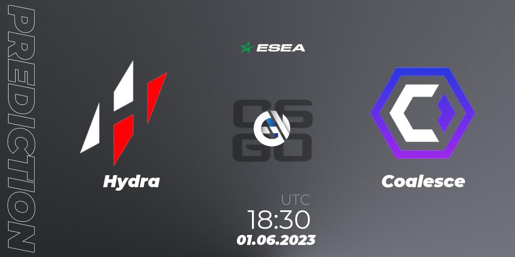 Hydra contre Coalesce : prédiction de match. 01.06.23. CS2 (CS:GO), ESEA Advanced Season 45 Europe