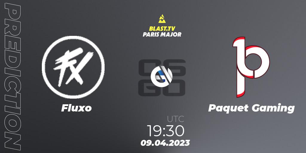 Fluxo contre Paquetá Gaming : prédiction de match. 09.04.2023 at 19:30. Counter-Strike (CS2), BLAST.tv Paris Major 2023 Americas RMR