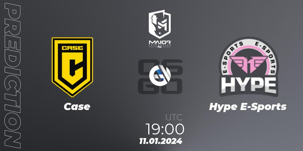 Case contre Hype E-Sports : prédiction de match. 11.01.2024 at 19:00. Counter-Strike (CS2), PGL CS2 Major Copenhagen 2024 South America RMR Open Qualifier 2
