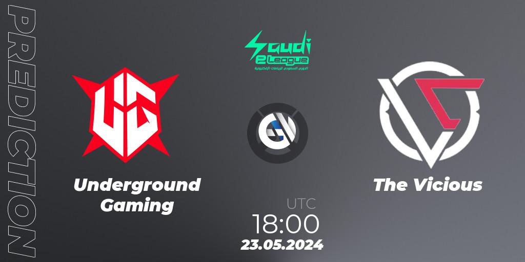 Underground Gaming contre The Vicious : prédiction de match. 23.05.2024 at 18:00. Overwatch, Saudi eLeague 2024 - Major 2 Phase 2