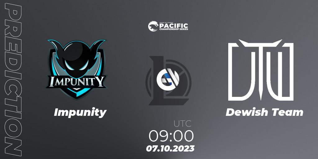 Impunity contre Dewish Team : prédiction de match. 07.10.23. LoL, PCS Spring 2024 - Promotion