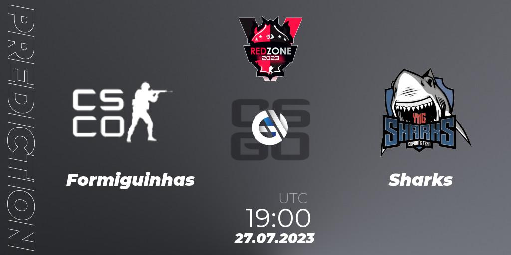 Formiguinhas contre Sharks : prédiction de match. 27.07.2023 at 19:00. Counter-Strike (CS2), RedZone PRO League Season 5