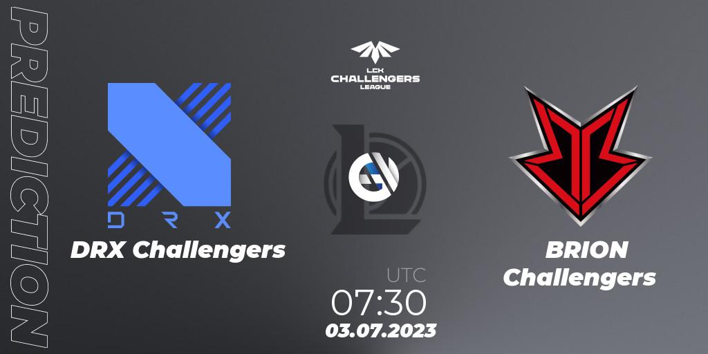 DRX Challengers contre BRION Challengers : prédiction de match. 03.07.23. LoL, LCK Challengers League 2023 Summer - Group Stage
