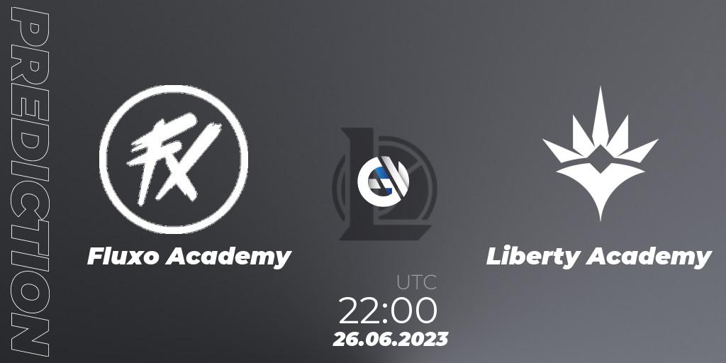 Fluxo Academy contre Liberty Academy : prédiction de match. 26.06.2023 at 22:15. LoL, CBLOL Academy Split 2 2023 - Group Stage