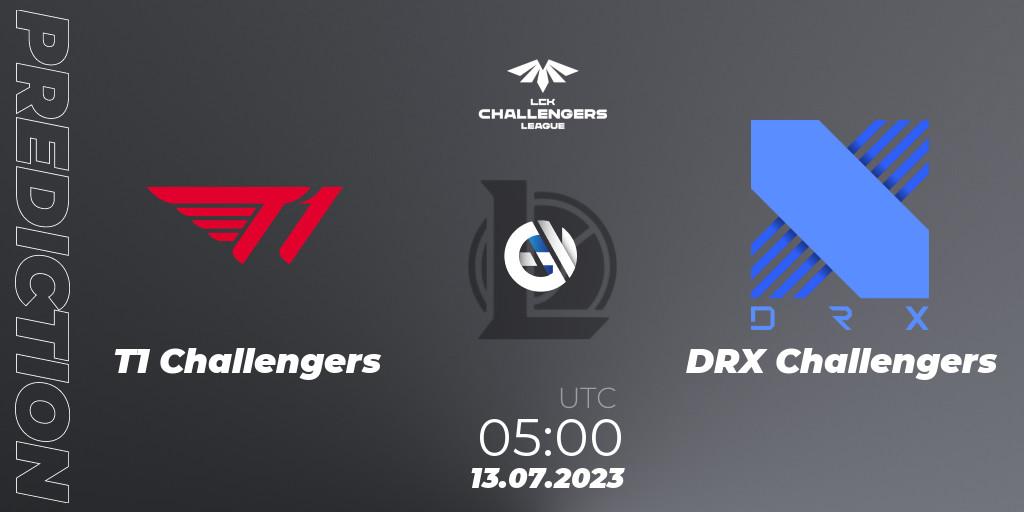 T1 Challengers contre DRX Challengers : prédiction de match. 13.07.23. LoL, LCK Challengers League 2023 Summer - Group Stage