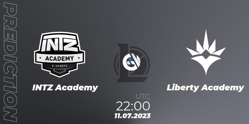 INTZ Academy contre Liberty Academy : prédiction de match. 11.07.2023 at 22:00. LoL, CBLOL Academy Split 2 2023 - Group Stage