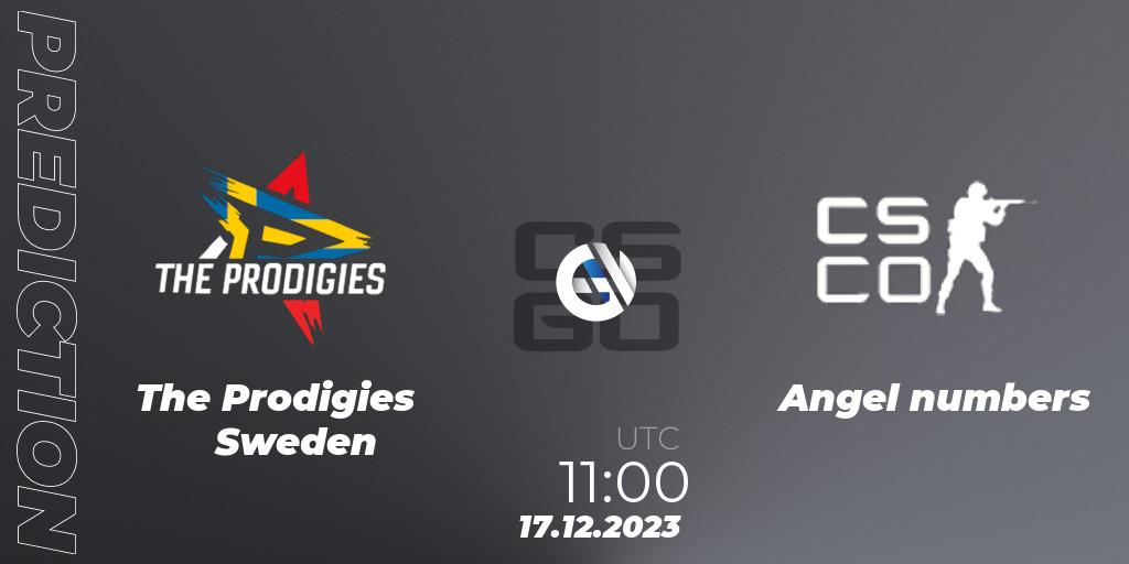 The Prodigies Sweden contre Angel numbers : prédiction de match. 17.12.23. CS2 (CS:GO), Esportal LuckyCasino Cup