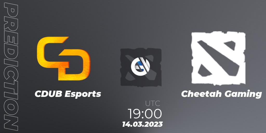CDUB Esports contre Cheetah Gaming : prédiction de match. 14.03.2023 at 19:09. Dota 2, TodayPay Invitational Season 4