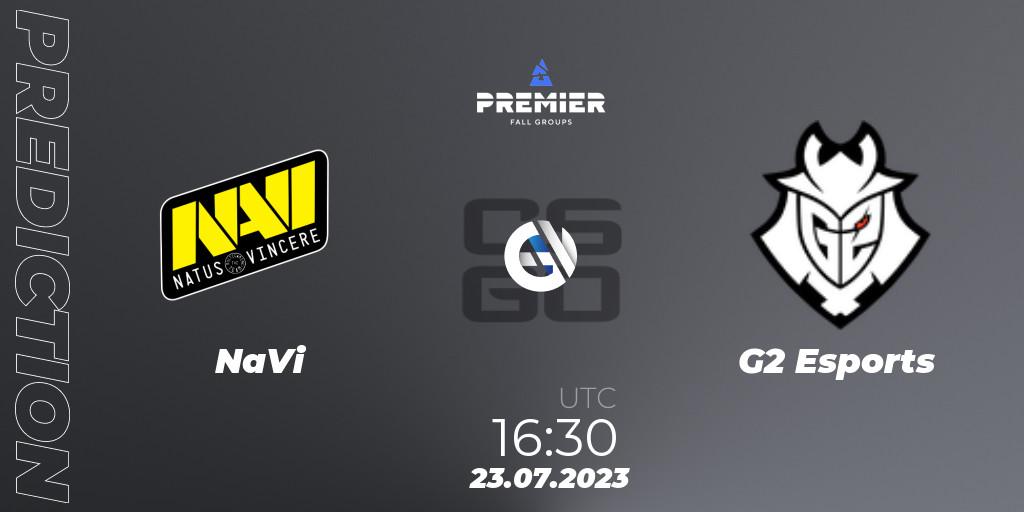 NaVi contre G2 Esports : prédiction de match. 23.07.23. CS2 (CS:GO), BLAST Premier Fall Groups 2023