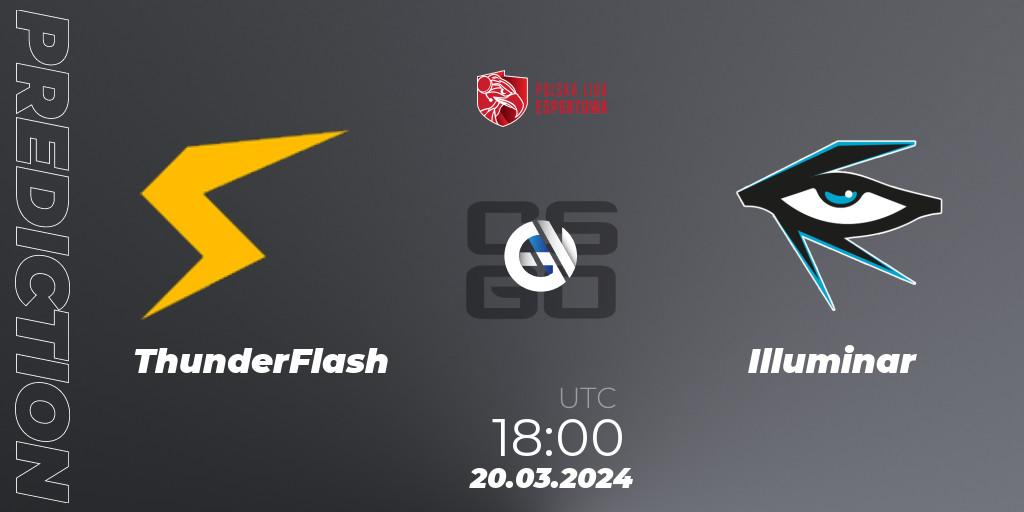 ThunderFlash contre Illuminar : prédiction de match. 20.03.24. CS2 (CS:GO), Polska Liga Esportowa 2024: Split #1